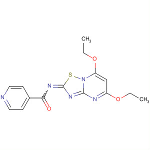 493039-64-8  4-Pyridinecarboxamide,N-(5,7-diethoxy-2H-[1,2,4]thiadiazolo[2,3-a]pyrimidin-2-ylidene)-
