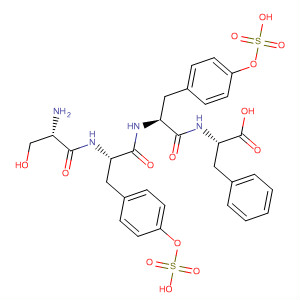 493040-28-1  L-Phenylalanine, L-seryl-O-sulfo-L-tyrosyl-O-sulfo-L-tyrosyl-