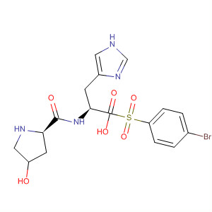 493041-98-8  L-Histidine, (4R)-1-[(4-bromophenyl)sulfonyl]-4-hydroxy-L-prolyl-