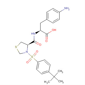 493042-22-1  L-Phenylalanine,4-amino-N-[[(4R)-3-[[4-(1,1-dimethylethyl)phenyl]sulfonyl]-4-thiazolidinyl]carbonyl]-