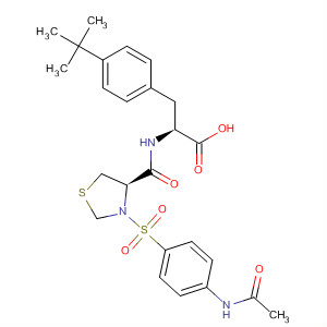493042-86-7  L-Phenylalanine,N-[[(4R)-3-[[4-(acetylamino)phenyl]sulfonyl]-4-thiazolidinyl]carbonyl]-4-(1,1-dimethylethyl)-