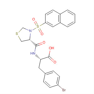 493043-48-4  L-Phenylalanine,4-bromo-N-[[(4R)-3-(2-naphthalenylsulfonyl)-4-thiazolidinyl]carbonyl]-