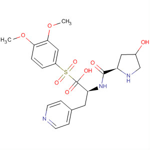493044-02-3  L-Alanine,(4R)-1-[(3,4-dimethoxyphenyl)sulfonyl]-4-hydroxy-L-prolyl-3-(4-pyridinyl)-