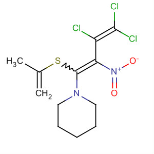 494189-84-3  Piperidine, 1-[3,4,4-trichloro-2-nitro-1-(2-propenylthio)-1,3-butadienyl]-