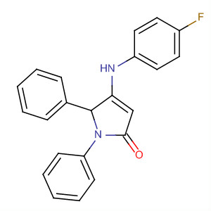 494201-83-1  2H-Pyrrol-2-one, 4-[(4-fluorophenyl)amino]-1,5-dihydro-1,5-diphenyl-
