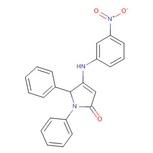 494201-87-5  2H-Pyrrol-2-one, 1,5-dihydro-4-[(3-nitrophenyl)amino]-1,5-diphenyl-