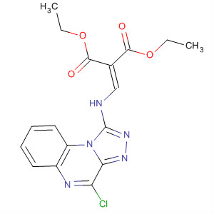 494206-28-9  Propanedioic acid,[[(4-chloro[1,2,4]triazolo[4,3-a]quinoxalin-1-yl)amino]methylene]-, diethylester