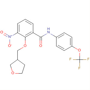 494208-01-4  Benzamide,3-nitro-2-[(tetrahydro-3-furanyl)methoxy]-N-[4-(trifluoromethoxy)phenyl]-