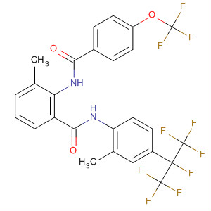 494208-37-6  Benzamide,3-methyl-N-[2-methyl-4-[1,2,2,2-tetrafluoro-1-(trifluoromethyl)ethyl]phenyl]-2-[[4-(trifluoromethoxy)benzoyl]amino]-