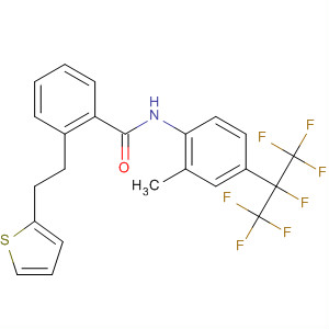 494208-71-8  Benzamide,N-[2-methyl-4-[1,2,2,2-tetrafluoro-1-(trifluoromethyl)ethyl]phenyl]-2-[2-(2-thienyl)ethyl]-