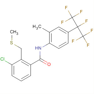 494208-72-9  Benzamide,3-chloro-N-[2-methyl-4-[1,2,2,2-tetrafluoro-1-(trifluoromethyl)ethyl]phenyl]-2-[(methylthio)methyl]-