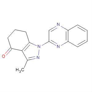 494209-43-7  4H-Indazol-4-one, 1,5,6,7-tetrahydro-3-methyl-1-(2-quinoxalinyl)-