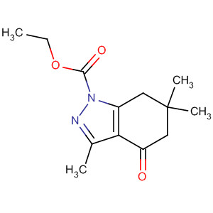 494209-53-9  1H-Indazole-1-carboxylic acid, 4,5,6,7-tetrahydro-3,6,6-trimethyl-4-oxo-,ethyl ester