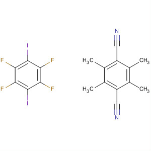 494209-61-9  1,4-Benzenedicarbonitrile, 2,3,5,6-tetramethyl-, compd. with1,2,4,5-tetrafluoro-3,6-diiodobenzene (1:1)