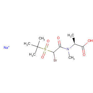 494212-49-6  b-Alanine, N-[bromo[(1,1-dimethylethyl)sulfonyl]acetyl]-N-methyl-,sodium salt