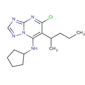 494214-92-5  [1,2,4]Triazolo[1,5-a]pyrimidin-7-amine,5-chloro-N-cyclopentyl-6-(1-methylbutyl)-