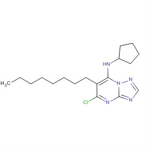 494215-01-9  [1,2,4]Triazolo[1,5-a]pyrimidin-7-amine, 5-chloro-N-cyclopentyl-6-octyl-