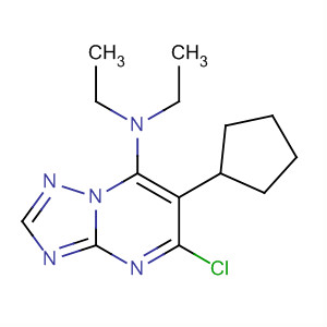 494215-33-7  [1,2,4]Triazolo[1,5-a]pyrimidin-7-amine,5-chloro-6-cyclopentyl-N,N-diethyl-
