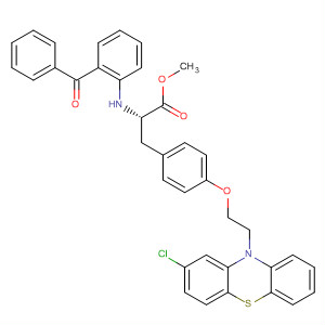 494221-11-3  L-Tyrosine,N-(2-benzoylphenyl)-O-[2-(2-chloro-10H-phenothiazin-10-yl)ethyl]-,methyl ester