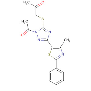 494226-42-5  1,2,4-Triazole,N-acetyl-3-(4-methyl-2-phenyl-5-thiazolyl)-5-[(2-oxopropyl)thio]-