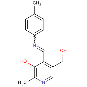 4943-87-7  3-Pyridinemethanol,5-hydroxy-6-methyl-4-[[(4-methylphenyl)imino]methyl]-