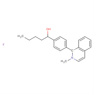 494749-29-0  Isoquinolinium, 1-[4-(1-hydroxypentyl)phenyl]-2-methyl-, iodide