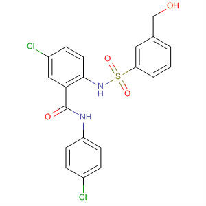 494751-48-3  Benzamide,5-chloro-N-(4-chlorophenyl)-2-[[[3-(hydroxymethyl)phenyl]sulfonyl]amino]-