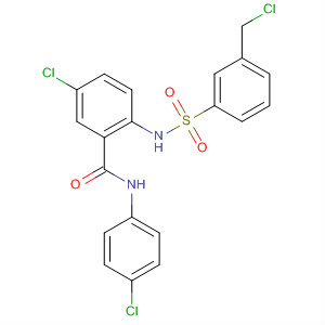 494751-72-3  Benzamide,5-chloro-2-[[[3-(chloromethyl)phenyl]sulfonyl]amino]-N-(4-chlorophenyl)-