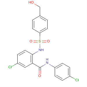 494751-87-0  Benzamide,5-chloro-N-(4-chlorophenyl)-2-[[[4-(hydroxymethyl)phenyl]sulfonyl]amino]-