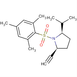 494755-79-2  Pyrrolidine,2-ethynyl-5-(1-methylethyl)-1-[(2,4,6-trimethylphenyl)sulfonyl]-, (2S,5R)-