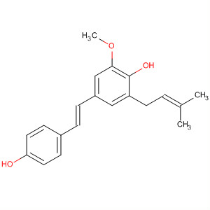 494761-09-0  Phenol,4-[(1E)-2-(4-hydroxyphenyl)ethenyl]-2-methoxy-6-(3-methyl-2-butenyl)-