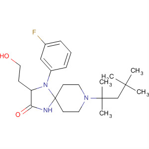 494769-97-0  1,4,8-Triazaspiro[4.5]decan-2-on,4-(3-fluorofenyl)-3-(2-hydroxyethyl)-8-(1,1,3,3-tetramethylbutyl)-
