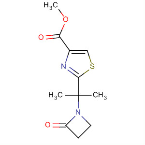 494771-05-0  4-Thiazolecarboxylic acid, 2-[1-methyl-1-(2-oxo-1-azetidinyl)ethyl]-,methyl ester
