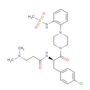 494782-03-5  Propanamide,N-[(1R)-1-[(4-chlorophenyl)methyl]-2-[4-[2-[(methylsulfonyl)amino]phenyl]-1-piperazinyl]-2-oxoethyl]-3-(dimethylamino)-