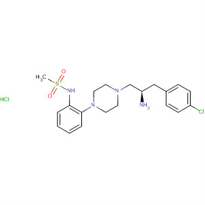 494782-17-1  Methanesulfonamide,N-[2-[4-[(2R)-2-amino-3-(4-chlorophenyl)propyl]-1-piperazinyl]phenyl]-,hydrochloride