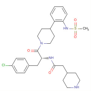 494795-33-4  4-Piperidineacetamide,N-[(1R)-1-[(4-chlorophenyl)methyl]-2-[4-[2-[(methylsulfonyl)amino]phenyl]-1-piperidinyl]-2-oxoethyl]-