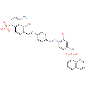 494801-85-3  1-Naphthalenesulfonic acid,4-amino-5-hydroxy-6-[[4-[[2-hydroxy-4-[(8-quinolinylsulfonyl)amino]phenyl]azo]phenyl]azo]-