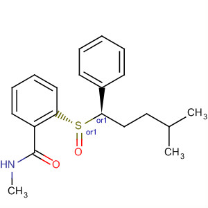494803-01-9  Benzamide, N-methyl-2-[(S)-[(1R)-4-methyl-1-phenylpentyl]sulfinyl]-, rel-