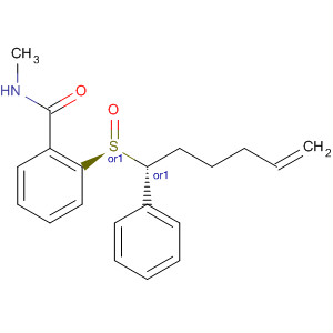 494803-04-2  Benzamide, N-methyl-2-[(S)-[(1R)-1-phenyl-5-hexenyl]sulfinyl]-, rel-