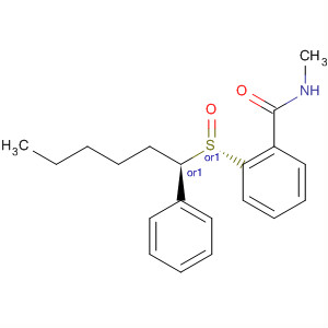 494803-06-4  Benzamide, N-methyl-2-[(S)-[(1R)-1-phenylhexyl]sulfinyl]-, rel-