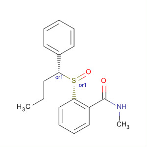 494803-08-6  Benzamide, N-methyl-2-[(S)-[(1R)-1-phenylbutyl]sulfinyl]-, rel-