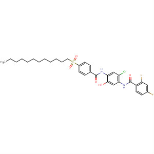 494835-43-7  Benzamide,N-[2-chloro-4-[[4-(dodecylsulfonyl)benzoyl]amino]-5-hydroxyphenyl]-2,4-difluoro-