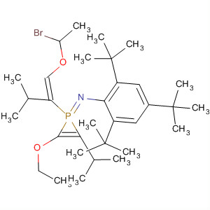 494848-01-0  1H-Phosphirene,1-[(1Z)-1-(bromoethoxymethylene)-2-methylpropyl]-2-ethoxy-1,1-dihydro-3-(1-methylethyl)-1-[[2,4,6-tris(1,1-dimethylethyl)phenyl]imino]-