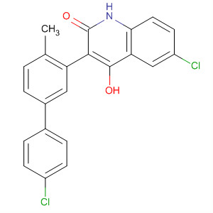 494859-32-4  2(1H)-Quinolinone,6-chloro-3-(4'-chloro-4-methyl[1,1'-biphenyl]-3-yl)-4-hydroxy-