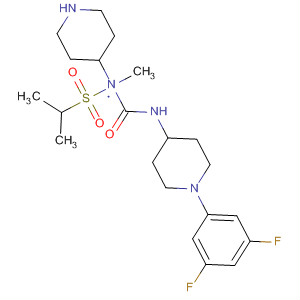 494860-59-2  4-Piperidinamine,N-[[[1-(3,5-difluorophenyl)-4-piperidinyl]amino]carbonyl]-N-methyl-1-[(1-methylethyl)sulfonyl]-
