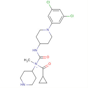 494860-86-5  4-Piperidinamine,1-(cyclopropylcarbonyl)-N-[[[1-(3,5-dichlorophenyl)-4-piperidinyl]amino]carbonyl]-N-methyl-
