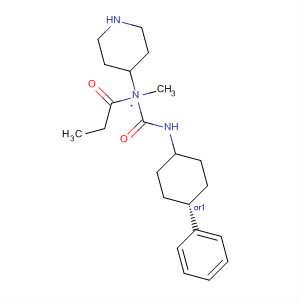 494860-97-8  4-Piperidinamine,N-methyl-1-(1-oxopropyl)-N-[[(cis-4-phenylcyclohexyl)amino]carbonyl]-