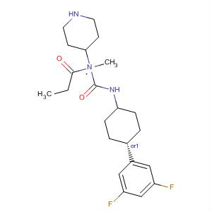 494861-18-6  4-Piperidinamine,N-[[[trans-4-(3,5-difluorophenyl)cyclohexyl]amino]carbonyl]-N-methyl-1-(1-oxopropyl)-