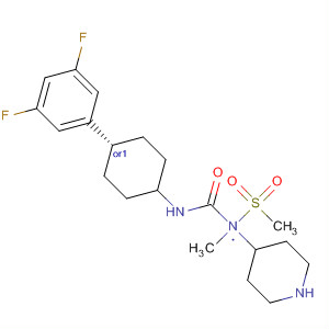 494861-22-2  4-Piperidinamine,N-[[[trans-4-(3,5-difluorophenyl)cyclohexyl]amino]carbonyl]-N-methyl-1-(methylsulfonyl)-