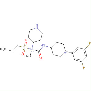 494861-24-4  4-Piperidinamine,N-[[[trans-4-(3,5-difluorophenyl)cyclohexyl]amino]carbonyl]-N-methyl-1-(propylsulfonyl)-